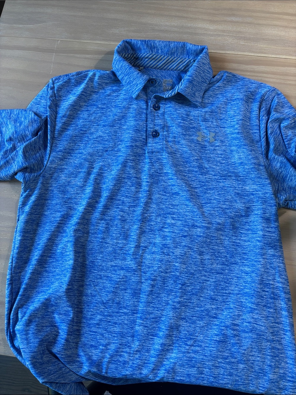 Under Armour Men's Heather Blue Performance Polo